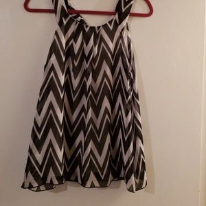 Chevron print tank top